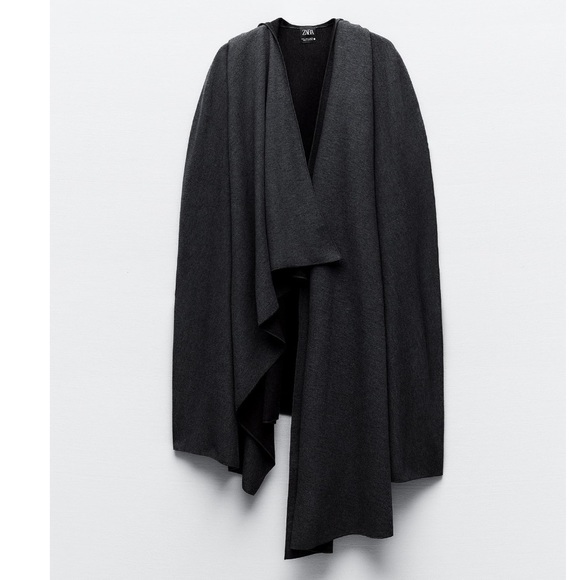 Zara wool blend cape - Picture 3 of 9